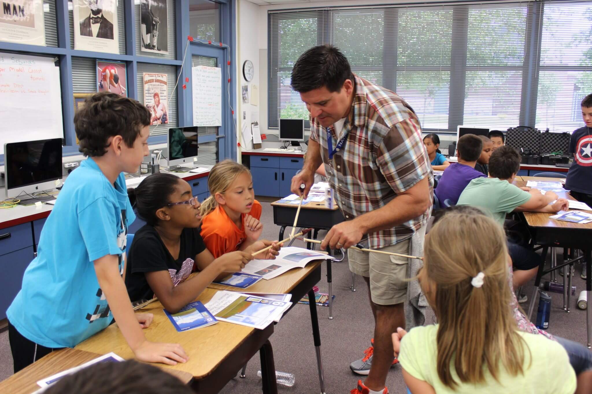 Jim Bentley engages students in project-based learning.