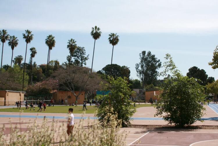 Eagle Rock Elementary in Los Angeles schoolyard