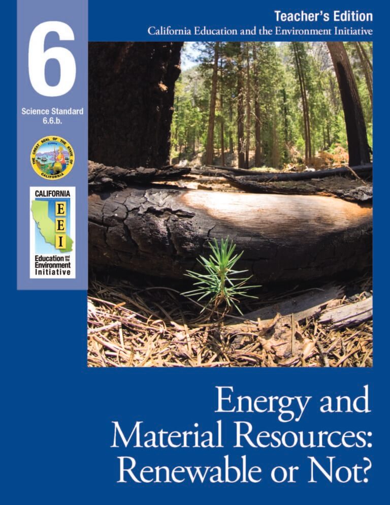 EEI Curriculum Unit Cover_Energy and Material Resources: Renewable or Not?