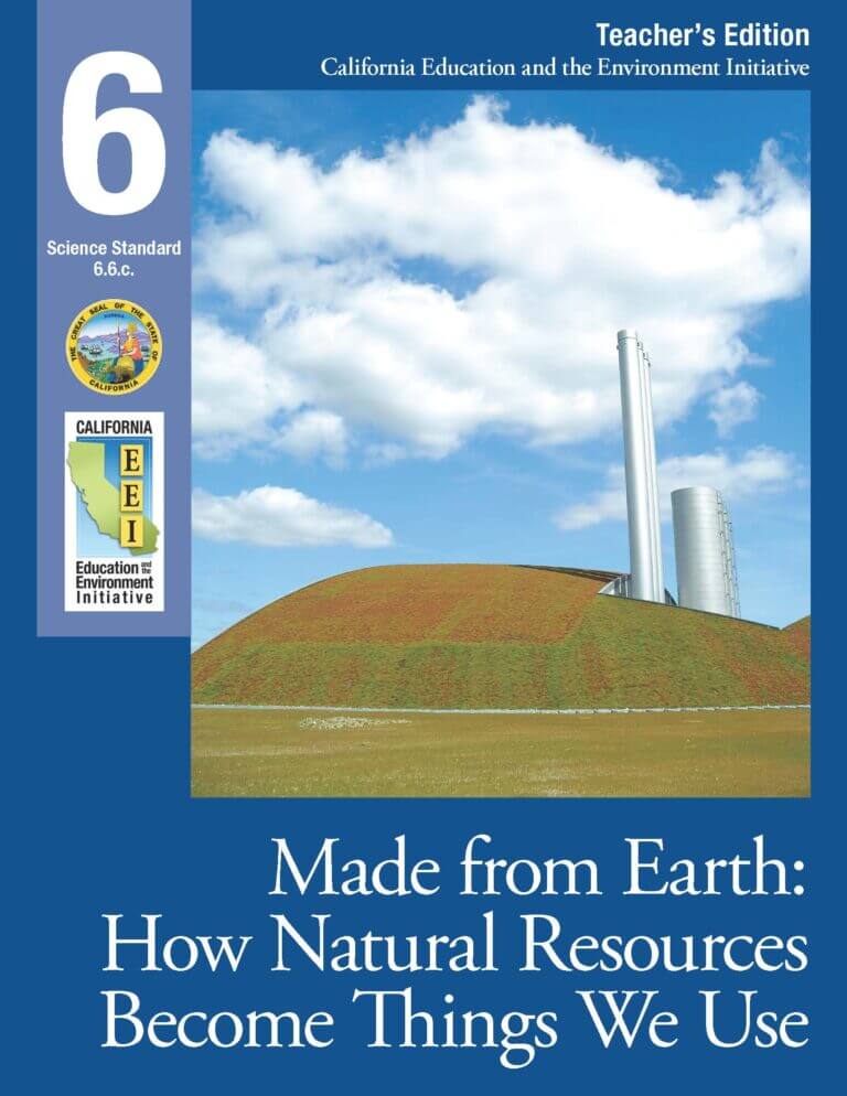 EEI Curriculum Unit Cover_Made from Earth: How Natural Resources Become Things We Use